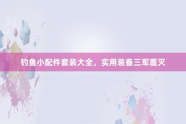 钓鱼小配件套装大全，实用装备三军覆灭